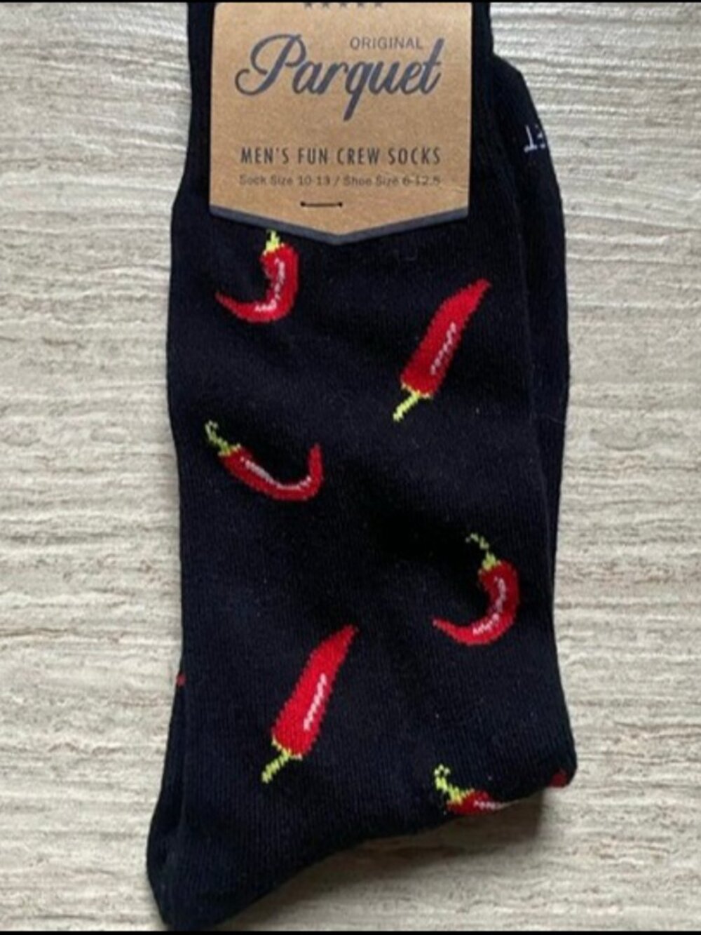 Fun Chili Pepper Men's Sock